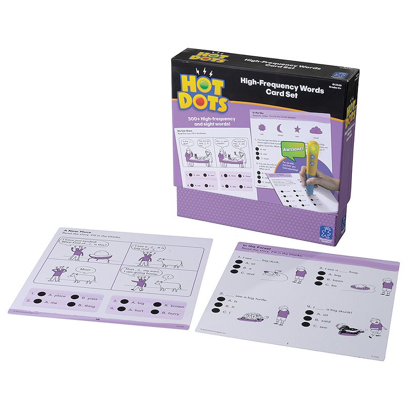 Educational Insights Hot Dots High-Frequency Words Set, Multicolor