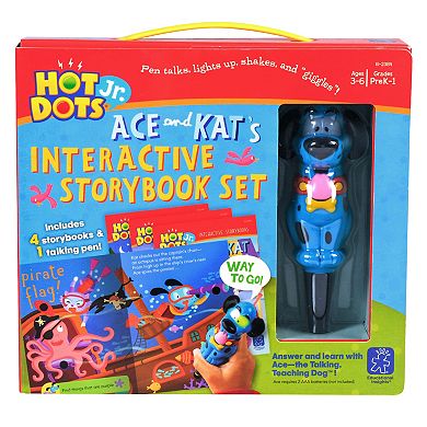 Educational Insights Hot Dots Jr. Interactive Storybooks 4-Book Set with Ace Pen