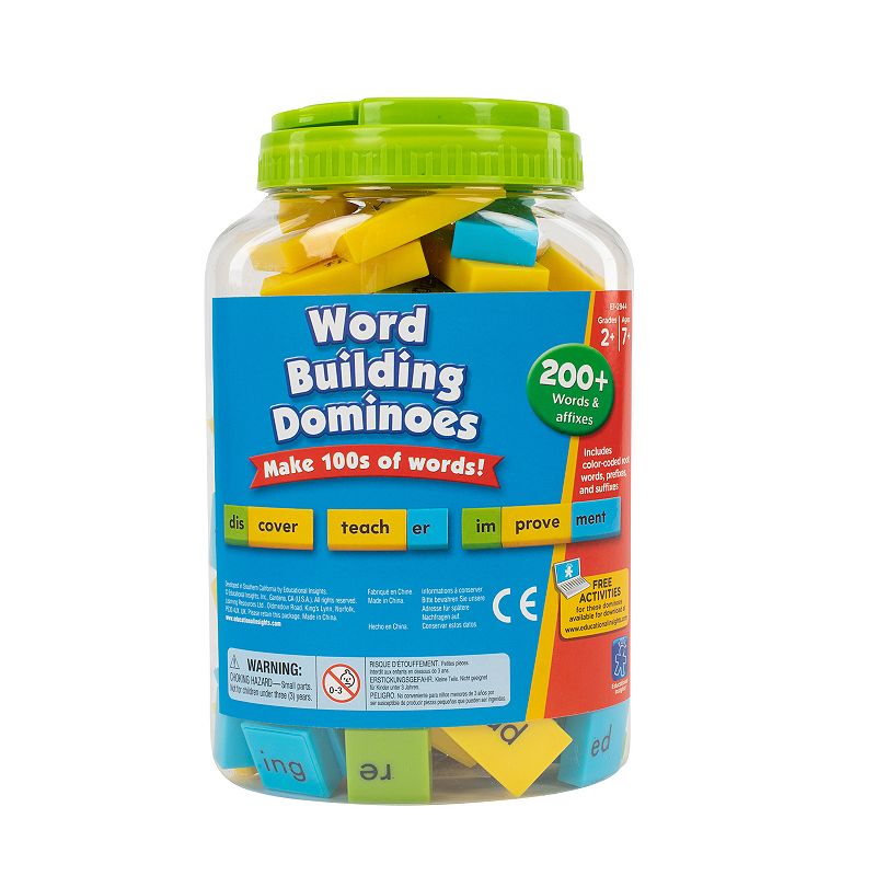 Educational Insights Word Building Dominoes Educational Toy, Multicolor