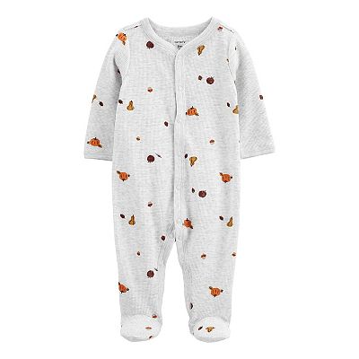 Baby Carter s Thanksgiving Gourd Print Snap Up Thermal Sleep Play