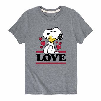 Boys 8-20 Love Snoopy Woodstock Graphic Tee