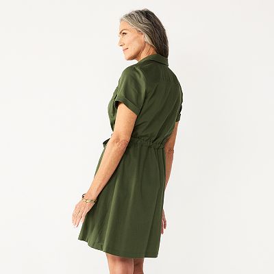 Women's Croft & Barrow Utility Shirt Dress