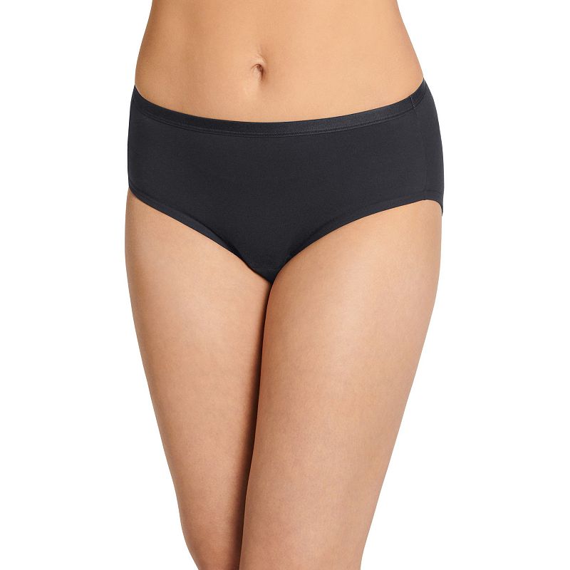 Women's Jockey® Worry Free Moderate Absorbency Hipster Panty 2583, Size: Small, Black