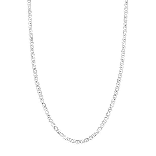 PRIMROSE Sterling Silver Curb-Link Chain Necklace