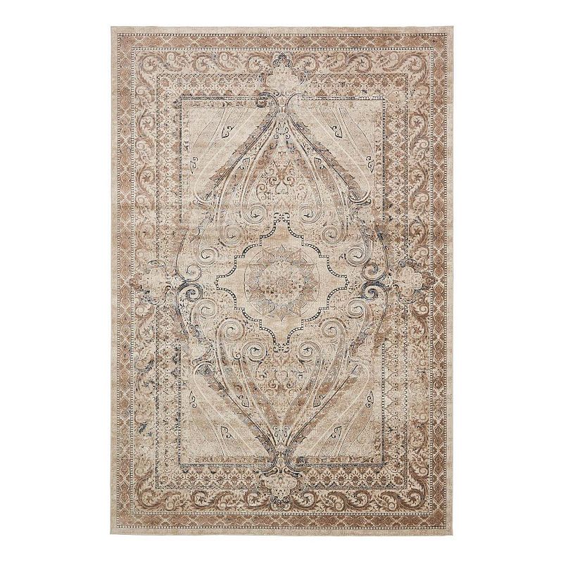 Unique Loom Wilson Chateau Rug, Beig/Green, 8X10 Ft