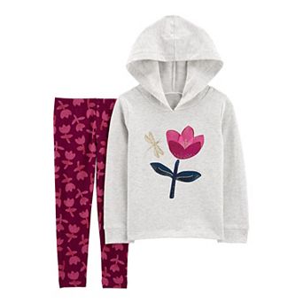 Baby Girl Carter's Floral Hooded Tee & Leggings Set