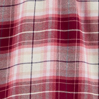 Baby Girl Carter's Plaid Ruffle Hem Flannel Top & Leggings Set