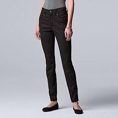 Simply Vera Vera Wang Elastic Waist Flat-Front Pants - Bottoms