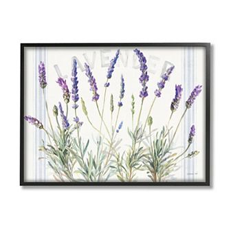 Stupell Home Decor Lavender Farmhouse Framed Wall Art