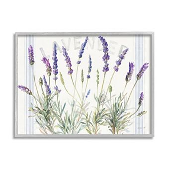 Stupell Home Decor Farmhouse Lavender Framed Wall Art