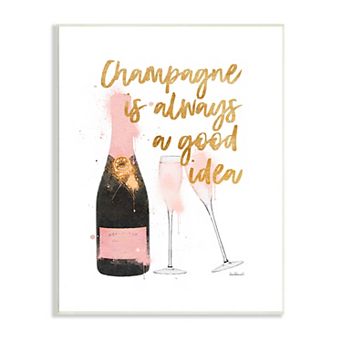 Stupell Home Decor Champagne Plaque Wall Art