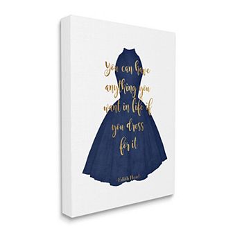 Stupell Home Decor Dress For It Gown Canvas Wall Art