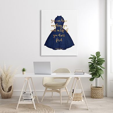 Stupell Home Decor Dress For It Gown Canvas Wall Art
