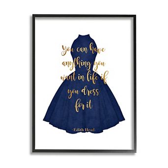 Stupell Home Decor Dress For It Gown Framed Wall Art