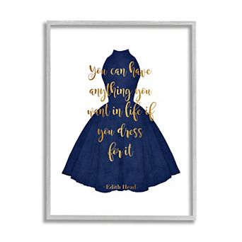 Stupell Home Decor Anything You Want Gown Framed Wall Art