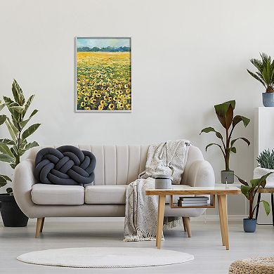 Stupell Home Decor Country Sunflower Field Landscape Framed Wall Art