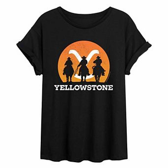 Juniors' Yellowstone Cowboy Oversized Tee