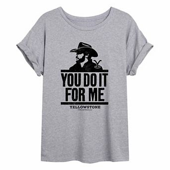 Juniors' Yellowstone "You Do It For Me" Oversized Tee