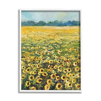 Stupell Home Decor Country Sunflower Meadow Framed Wall Art