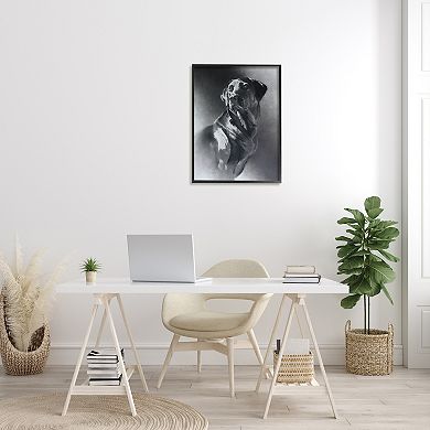 Stupell Home Decor Labrador Dog Portrait Framed Wall Art