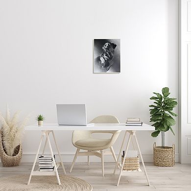 Stupell Home Decor Black & White Labrador Dog Portrait Plaque Wall Art