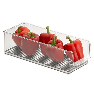 Tovolo HEXA In-Fridge Large Plastic Organizer Bin for Refrigerator Storage