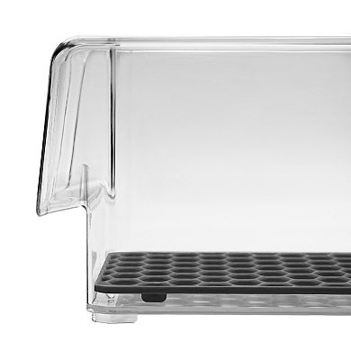 Tovolo HEXA In-Fridge Large Plastic Organizer Bin for Refrigerator Storage