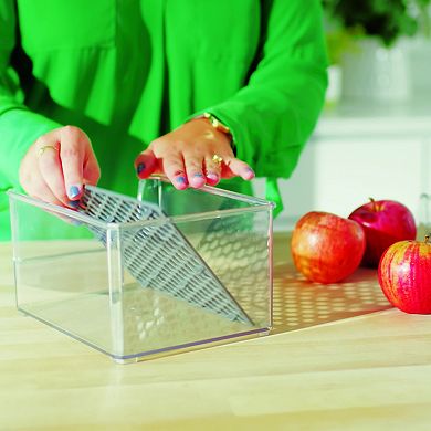 Tovolo HEXA In-Fridge Large Plastic Organizer Bin for Refrigerator Storage