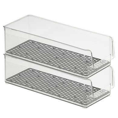 Tovolo HEXA In-Fridge Large Plastic Organizer Bin for Refrigerator Storage