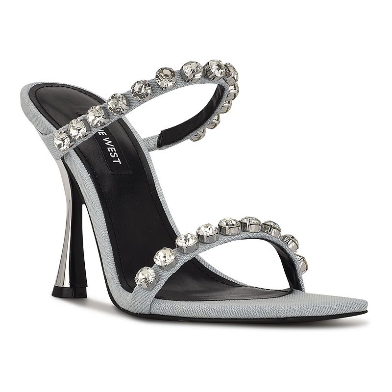 Nine West Aria Womens Dress Sandals, Size: 10, Light Blue
