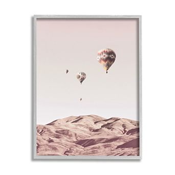 Stupell Home Decor Hot Air Balloons Southwestern Framed Wall Art
