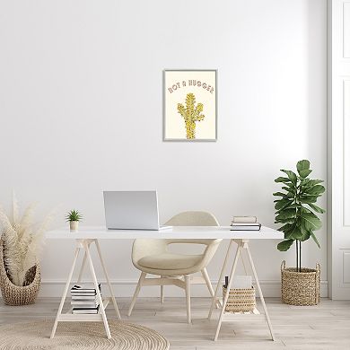 Stupell Home Decor Cactus Not A Hugger Framed Wall Art