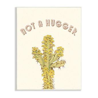 Stupell Home Decor Not A Hugger Cactus Plaque Wall Art