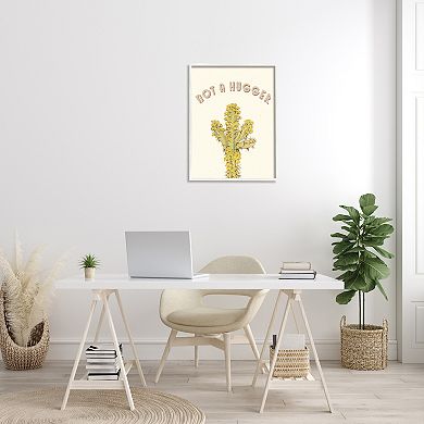 Stupell Home Decor Flowering Cactus Not A Hugger Framed Wall Art