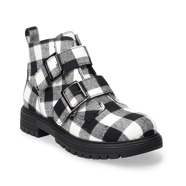 Womens buffalo hot sale plaid boots