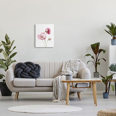 Stupell Home Decor Pink Cosmo Florals Canvas Wall Art