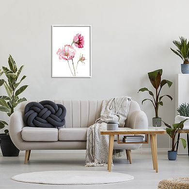 Stupell Home Decor Pink Cosmo Florals Spring Framed Wall Art