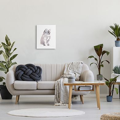 Stupell Home Decor Gray Shorthair Kitten Canvas Wall Art