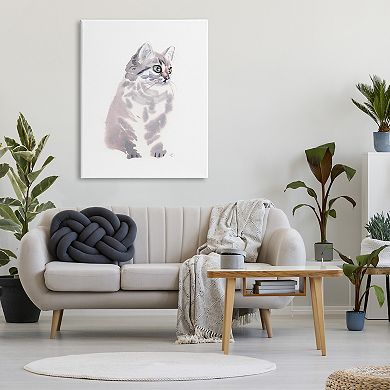 Stupell Home Decor Gray Shorthair Kitten Canvas Wall Art