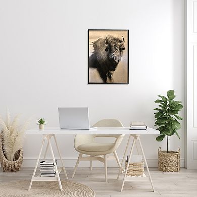 Stupell Home Decor Young Bull Framed Wall Art