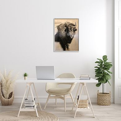 Stupell Home Decor Young Bull Rustic Framed Wall Art