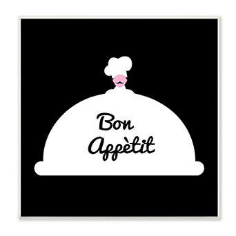 Stupell Home Decor Bon Appetit Chef Plaque Wall Art