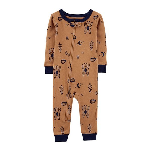 Baby Boy Carter's Woodland Print Footless Pajamas