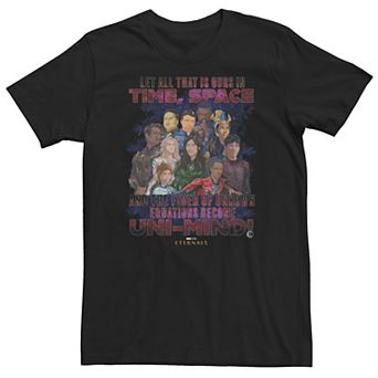 Big & Tall Marvel Eternals Quote Group Poster Tee