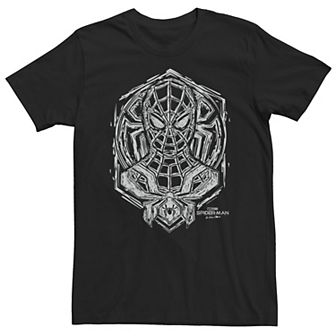 Big & Tall Marvel Spider-Man No Way Home Sketch Bust Portrait Tee