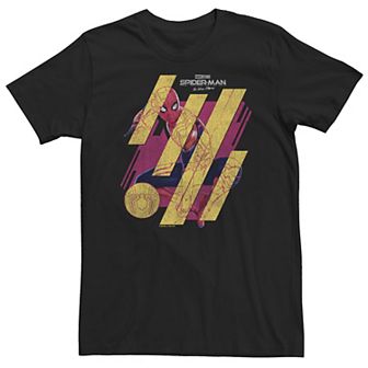 Big & Tall Marvel Spider-Man No Way Home Abstract Portrait Tee