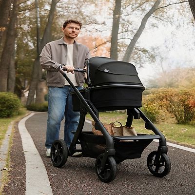 Momcozy ChangeGo Full-Size Stroller with Bassinet Attachment