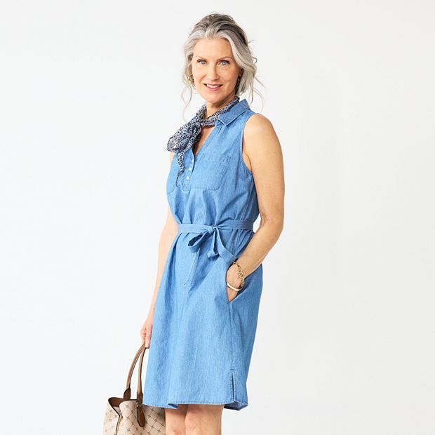 Kohls chambray shop dress