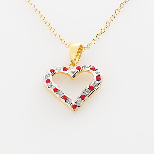 Kohls ruby store necklace