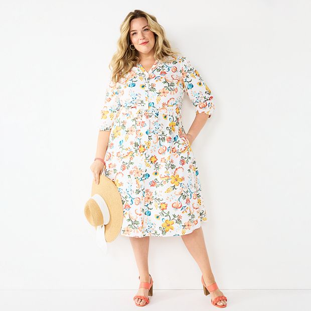 Croft and barrow shop plus size dresses